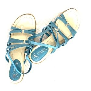 Mootsies Tootsies Super Comfy Blue Elastic Sandal